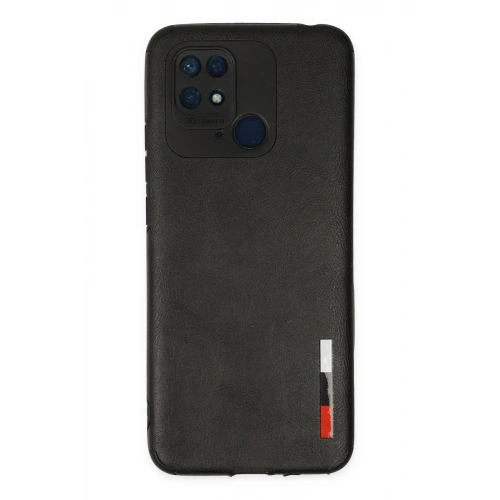 Mey İthalat®   Redmi 10C Kılıf Loop Deri Silikon - Siyah