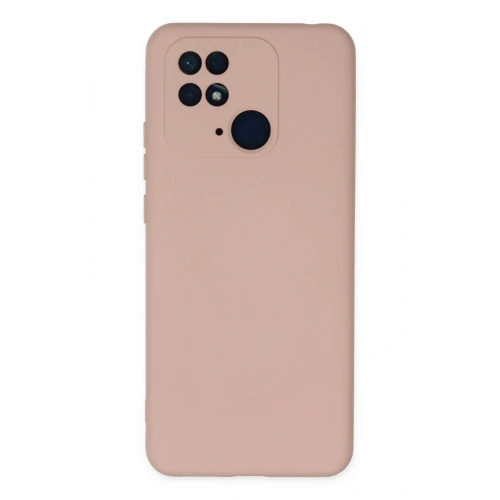 Mey İthalat®   Redmi 10C Kılıf Nano içi Kadife Silikon - Pudra