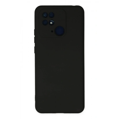 Mey İthalat®   Redmi 10C Kılıf Nano içi Kadife Silikon - Siyah