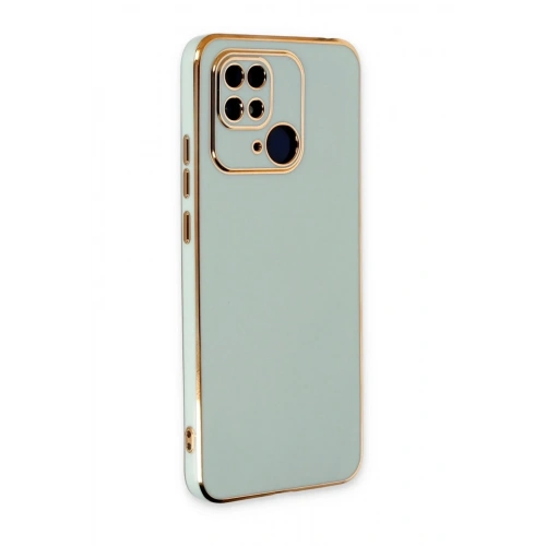 Mey İthalat®   Redmi 10C Kılıf Volet Silikon - Açık Yeşil