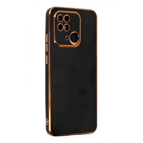 Mey İthalat®   Redmi 10C Kılıf Volet Silikon - Siyah