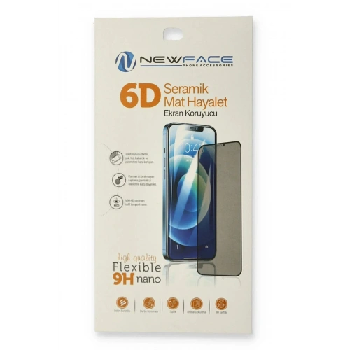 Mey İthalat®   Redmi 12C 6D Mat Seramik Hayalet Nano Ekran Koruyucu