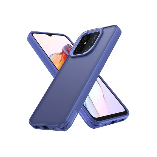 Mey İthalat®   Redmi 12C Kılıf Elegant Kapak - Açık Mavi