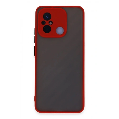 Mey İthalat®   Redmi 12C Kılıf Montreal Silikon Kapak - Kırmızı