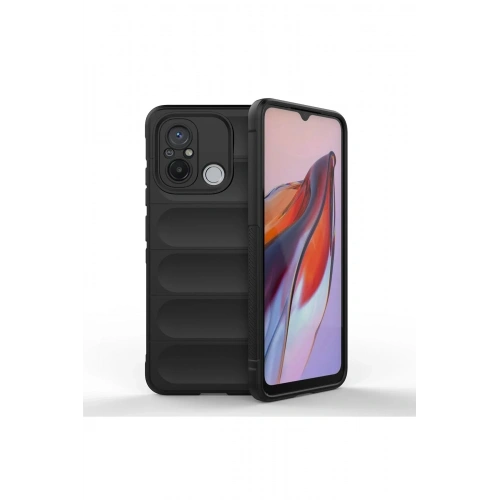 Mey İthalat®   Redmi 12C Kılıf Optimum Silikon - Siyah