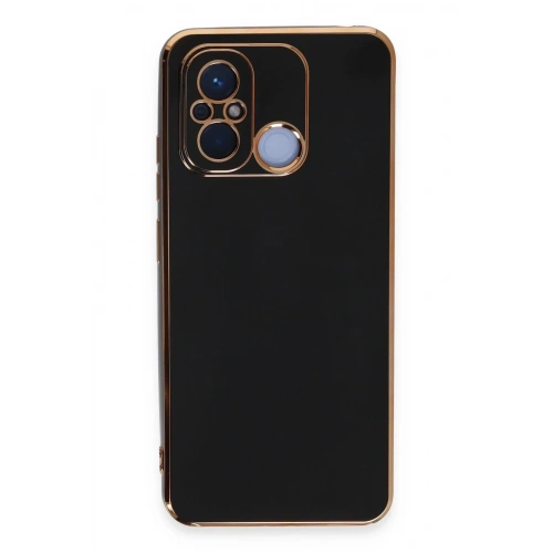 Mey İthalat®   Redmi 12C Kılıf Volet Silikon - Siyah