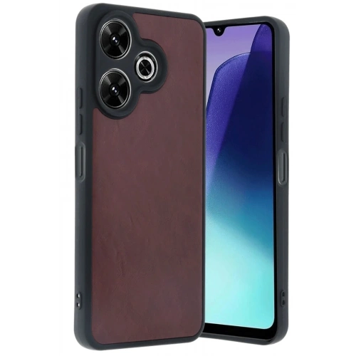 Mey İthalat®   Redmi 13 4G Kılıf Aras Deri Kapak - Bordo