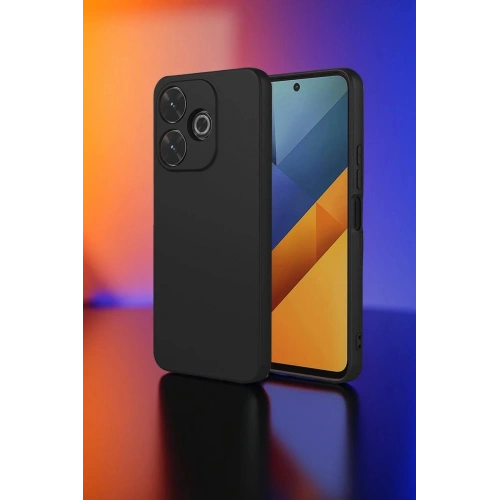 Mey İthalat®   Redmi 13 4G Kılıf Nano içi Kadife Silikon - Siyah