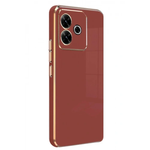 Mey İthalat®   Redmi 13 4G Kılıf Volet Silikon - Kırmızı