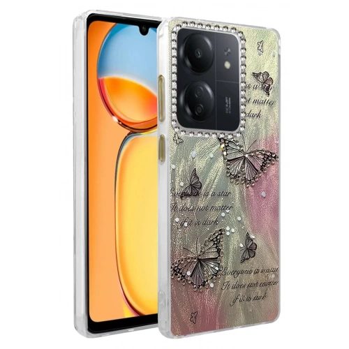 Mey İthalat®   Redmi 13C Kılıf Blade Aynalı Desenli Kapak - Desen 6