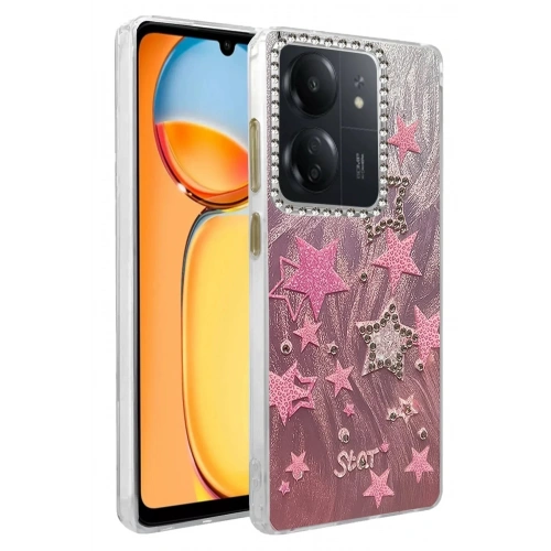 Mey İthalat®   Redmi 13C Kılıf Blade Aynalı Desenli Kapak - Desen 7
