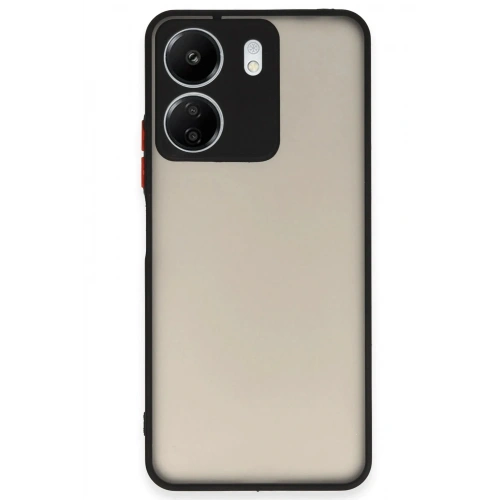 Mey İthalat®   Redmi 13C Kılıf Montreal Silikon Kapak - Siyah