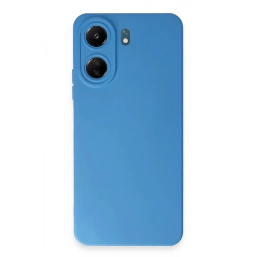 Mey İthalat®   Redmi 13C Kılıf Nano içi Kadife Silikon - Mavi