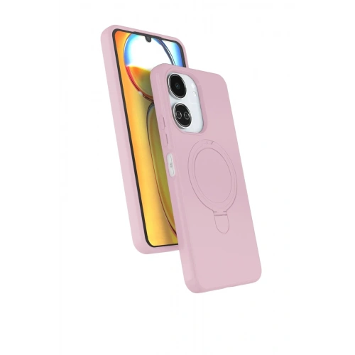 Mey İthalat®   Redmi 13C Regal Magsafe Standlı Kapak - Açık Pembe