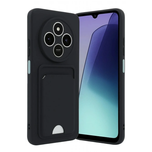 Mey İthalat®   Redmi 14C Kelvin Kartvizitli Silikon - Siyah