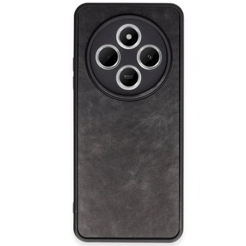 Mey İthalat®   Redmi 14C Kılıf Aras Deri Kapak - Siyah