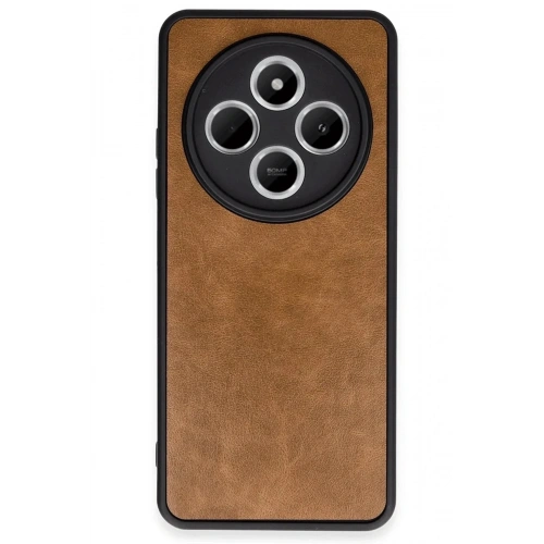 Mey İthalat®   Redmi 14C Kılıf Aras Deri Kapak - Taba