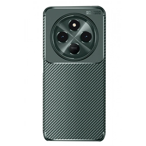 Mey İthalat®   Redmi 14C Kılıf Auto Focus Karbon Kapak - Koyu Yeşil