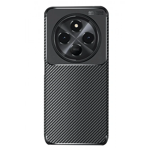 Mey İthalat®   Redmi 14C Kılıf Auto Focus Karbon Kapak - Siyah