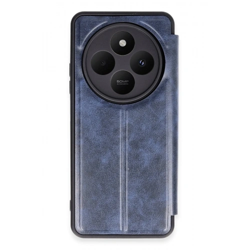 Mey İthalat®   Redmi 14C Kılıf Flip Cover - Lacivert