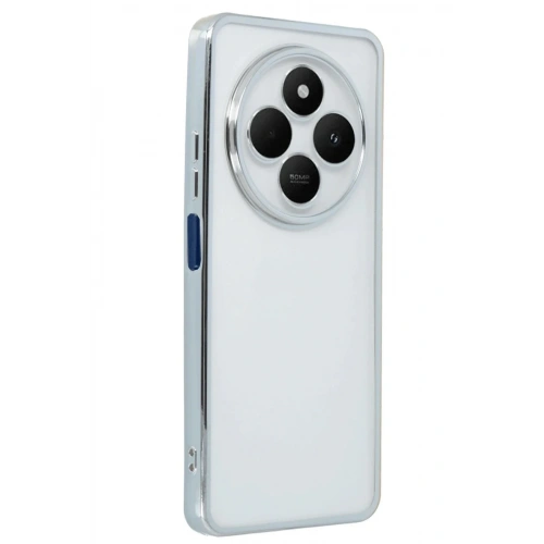 Mey İthalat®   Redmi 14C Kılıf  Lensli Silikon - Gümüş