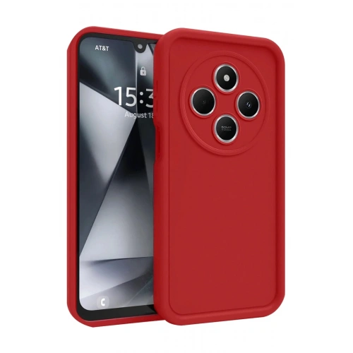 Mey İthalat®   Redmi 14C Kılıf Viera Silikon - Kırmızı