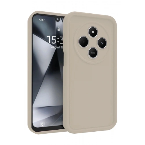 Mey İthalat®   Redmi 14C Kılıf Viera Silikon - Krem