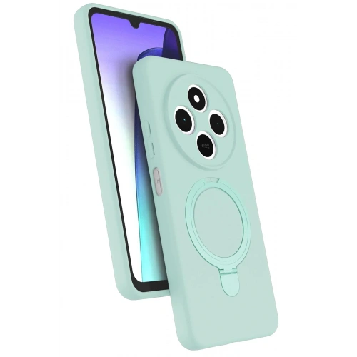 Mey İthalat®   Redmi 14C Regal Magsafe Standlı Kapak - Su Yeşili