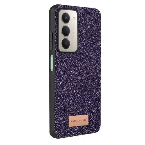 Mey İthalat®   Redmi 15 4G Bright Simli Kapak - Derin Mor