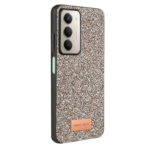 Mey İthalat®   Redmi 15 4G Bright Simli Kapak - Gümüş