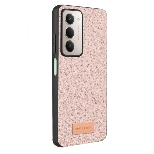 Mey İthalat®   Redmi 15 4G Bright Simli Kapak - Pembe