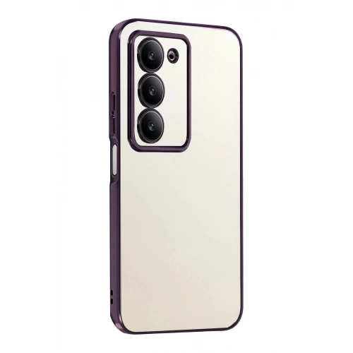Mey İthalat®   Redmi 15 4G  Lensli Silikon - Mor