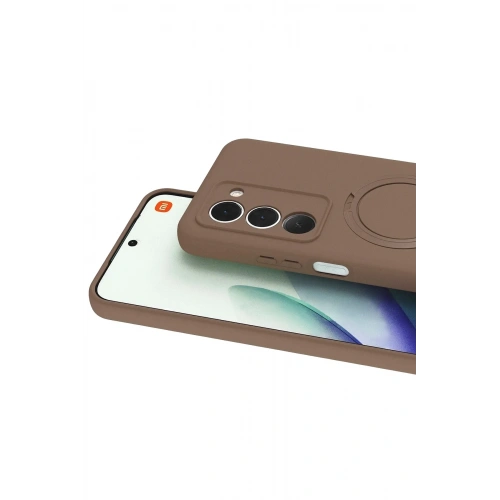 Mey İthalat®   Redmi 15 4G Regal Magsafe Standlı Kapak - Çöl Titanyum