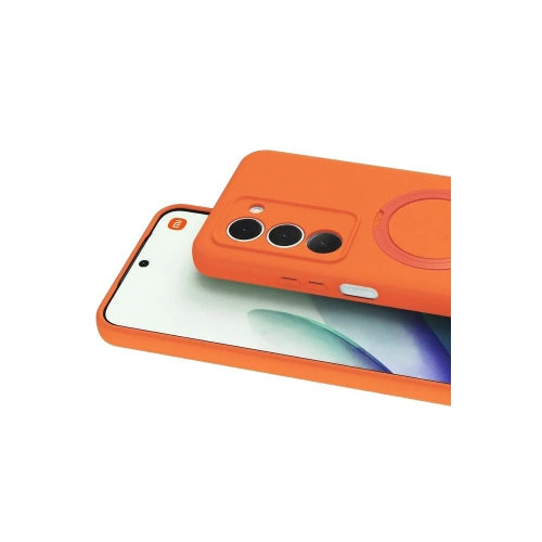 Mey İthalat®   Redmi 15 4G Regal Magsafe Standlı Kapak - Turuncu