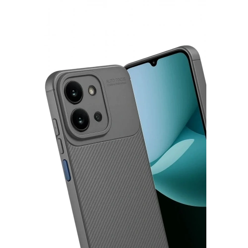 Mey İthalat®   Redmi 15C 4G Auto Focus Karbon Kapak - Gri