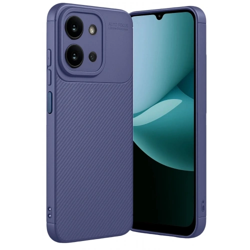 Mey İthalat®   Redmi 15C 4G Auto Focus Karbon Kapak - Lacivert
