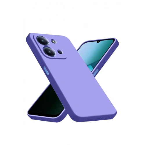Mey İthalat®   Redmi 15C 4G Nano içi Kadife Silikon - Lila