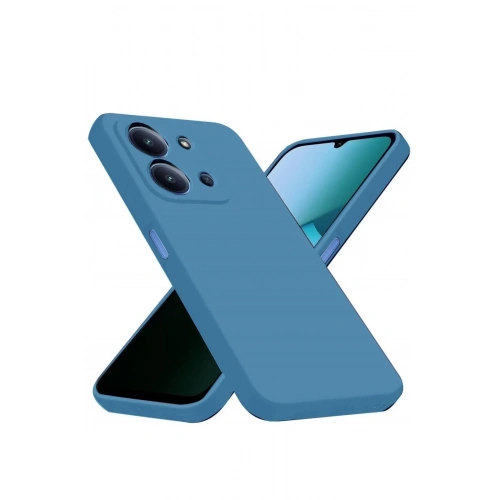 Mey İthalat®   Redmi 15C 4G Nano içi Kadife Silikon - Mavi