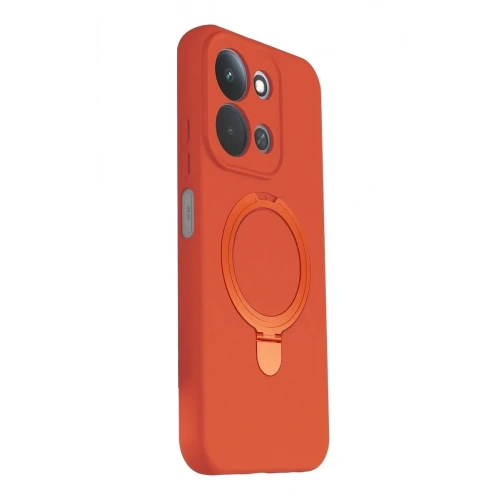 Mey İthalat®   Redmi 15C 4G Regal Magsafe Standlı Kapak - Turuncu
