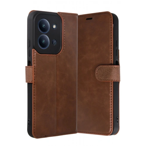 Mey İthalat®   Redmi 15C 4G Trend S Plus Kapaklı Kılıf - Taba