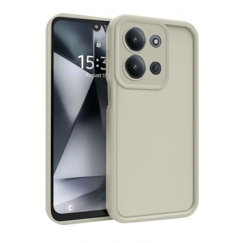 Mey İthalat®   Redmi 15C 4G Viera Silikon - Krem