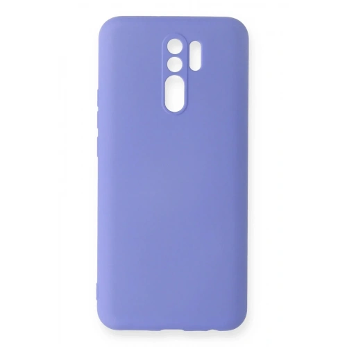 Mey İthalat®   Redmi 9 Kılıf Nano içi Kadife Silikon - Lila