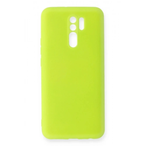 Mey İthalat®   Redmi 9 Kılıf Nano içi Kadife Silikon - Sarı