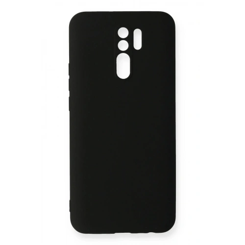 Mey İthalat®   Redmi 9 Kılıf Nano içi Kadife Silikon - Siyah