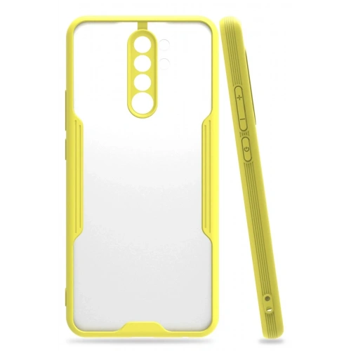Mey İthalat®   Redmi 9 Kılıf Platin Silikon - Sarı