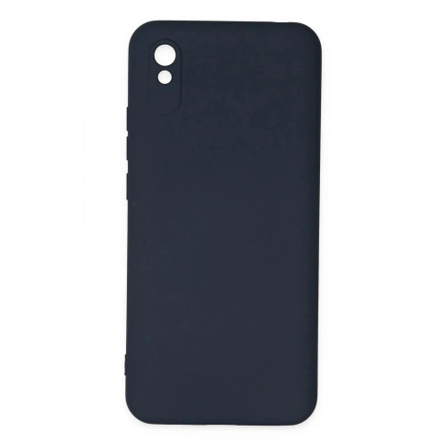 Mey İthalat®   Redmi 9A Kılıf Nano içi Kadife Silikon - Lacivert