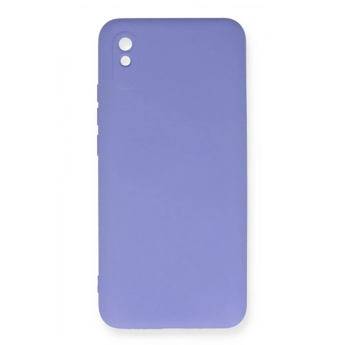Mey İthalat®   Redmi 9A Kılıf Nano içi Kadife Silikon - Lila