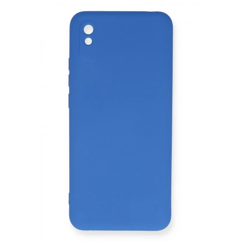 Mey İthalat®   Redmi 9A Kılıf Nano içi Kadife Silikon - Mavi