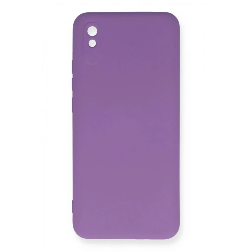 Mey İthalat®   Redmi 9A Kılıf Nano içi Kadife Silikon - Mor