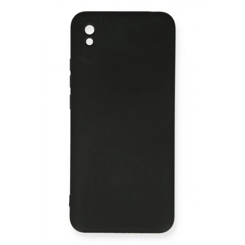 Mey İthalat®   Redmi 9A Kılıf Nano içi Kadife Silikon - Siyah
